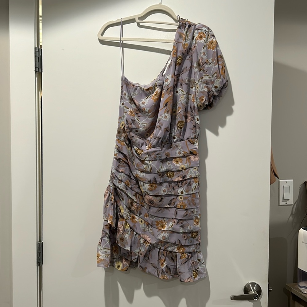 ASTR the Label One Shoulder Ruffle Dress- NEVER WORN